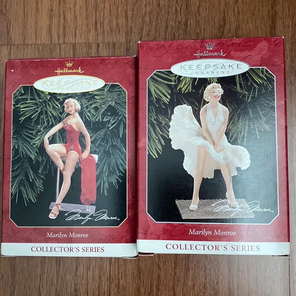 Marilyn Monroe Hallmark ornaments
